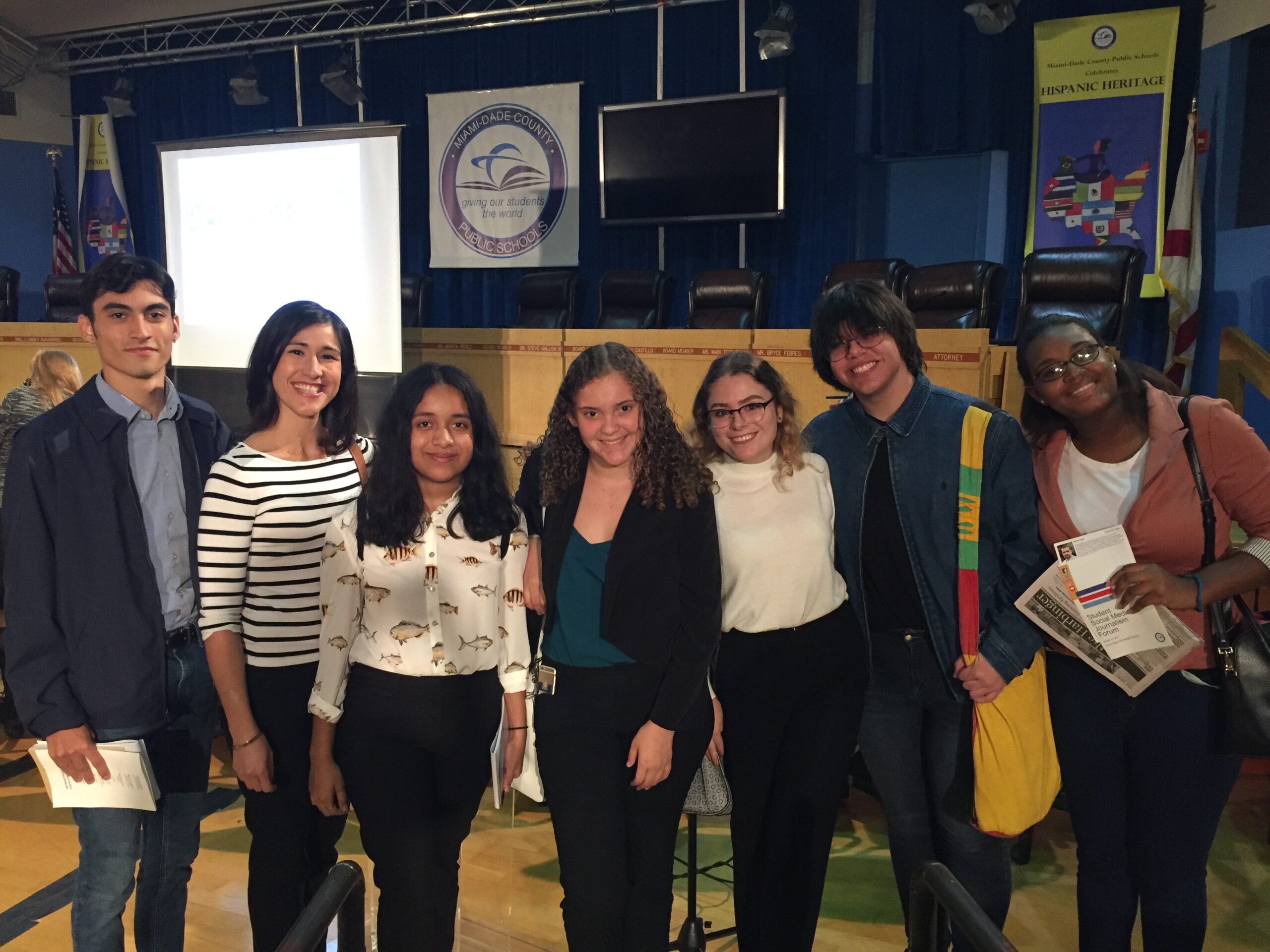 MLEC Journalism Students Attend MDCPS Social Media Forum 2017