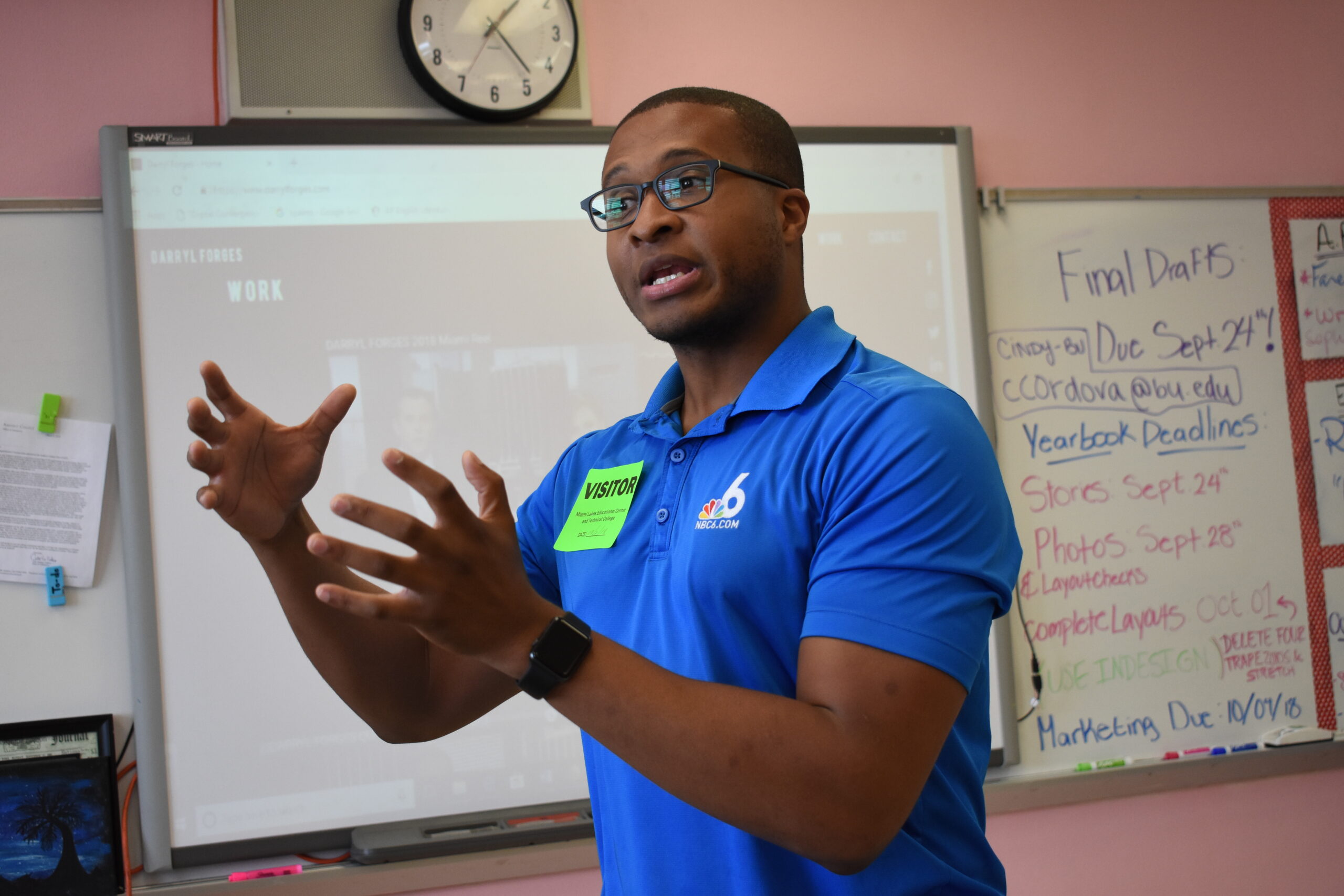 Reporter Darryl Forges Visits MLEC