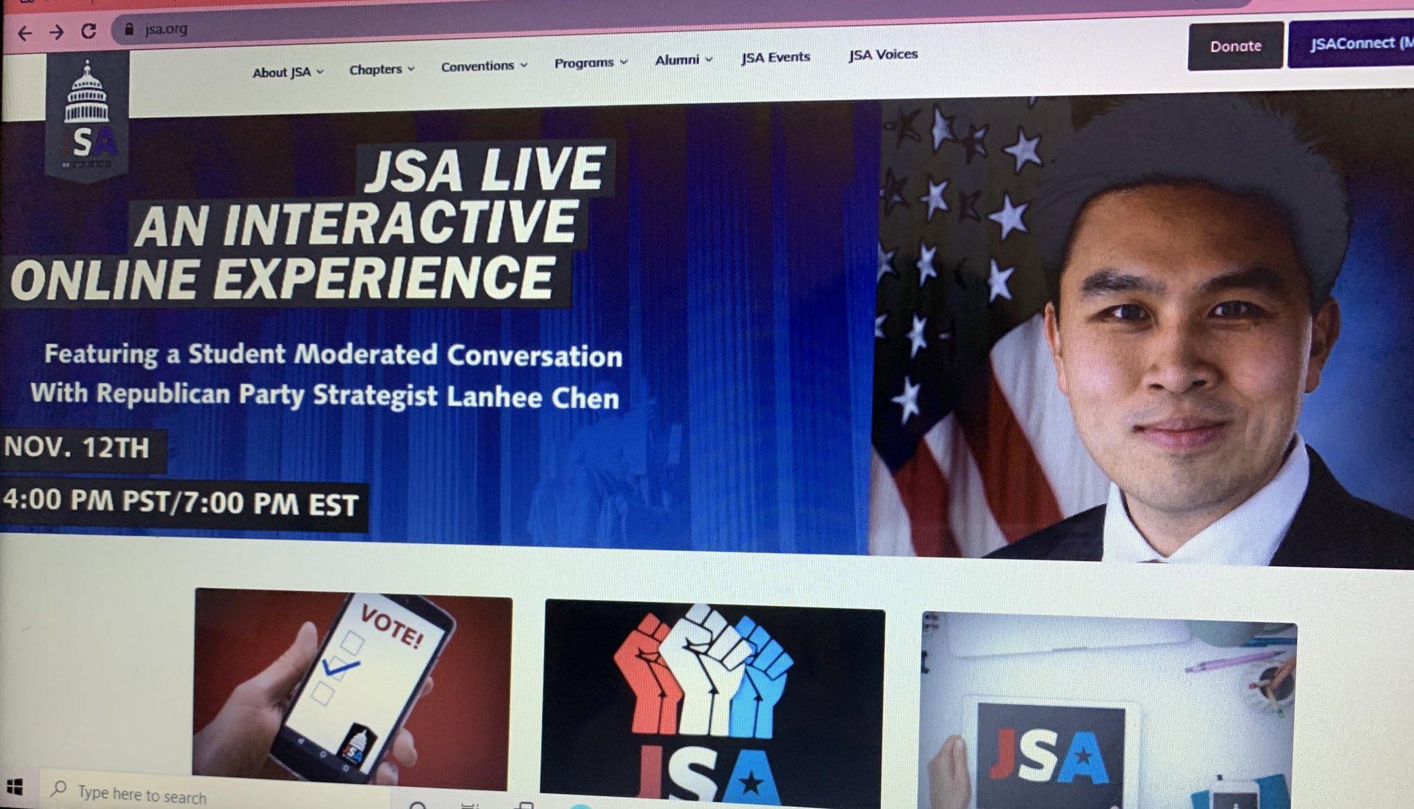 Republican Strategist Lanhee Chen Visits the Students of JSA